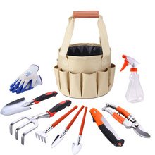 10pcs Garden gardening kit Canvas bag Gardener suit